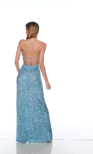 UNK-88000. Long, Scooped Neckline, Straight image 1