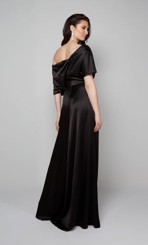 UNK-70019. Long, One Shoulder, Jumpsuit, Closed Back image 5