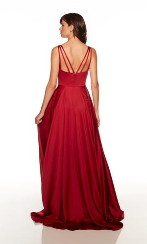 UNK-1749. Long, Sweetheart Neckline, A-line image 1
