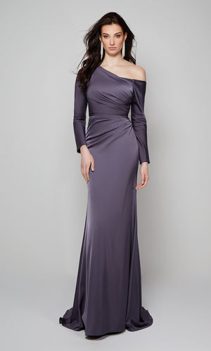 UNK-27557. Long, Off The Shoulder, Straight image 1