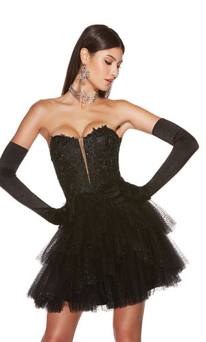 UNK-3766. Short, Sweetheart Neckline, A-line image 5