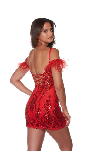 UNK-4618. Short, Off The Shoulder, Straight image 1
