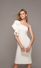 UNK-70005. Short, One Shoulder, Straight, Closed Back image 6