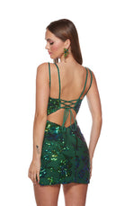 UNK-4630. Short, Scoop Neck, Straight, Strappy Back image 2