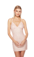 UNK-84000. Short, V Neckline, Straight, Strappy Back image 19