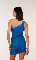 UNK-4736. Short, One Shoulder, Straight, Closed Back image 5