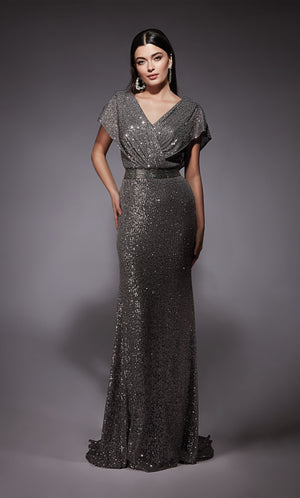 UNK-27708. Long, V-neck, Straight, V Shaped Back image 0