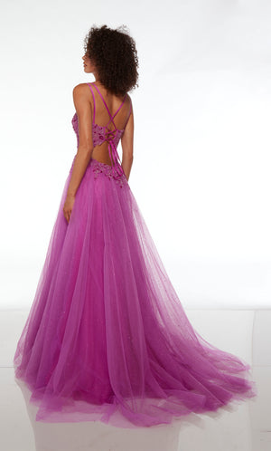 UNK-61513. Long, Plunging Neckline, A-line image 4