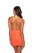 UNK-84001. Short, V Neckline, Straight, Strappy Back image 10