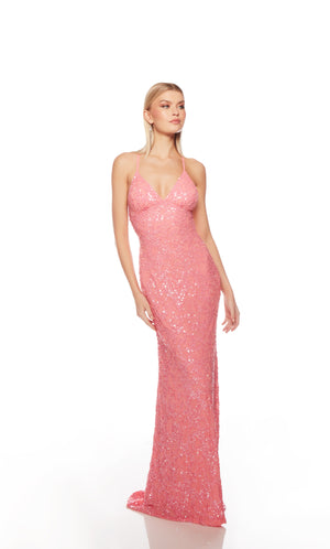 UNK-88009. Long, V Neckline, Straight, Open Back image 25