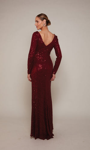 UNK-27688. Long, V-neck, Straight, V Shaped Back image 1