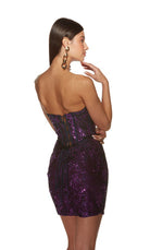UNK-4858. Short, Sweetheart Neckline, Straight image 1