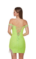 UNK-4757. Short, Off The Shoulder, Straight image 4