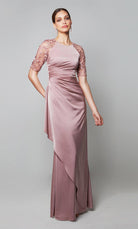UNK-27601. Long, Scoop Neck, Straight, Closed Back image 3