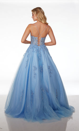 UNK-61633. Long, Plunging Neckline, Ballgown image 1