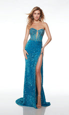 UNK-61621. Long, Sweetheart Neckline, Straight image 0