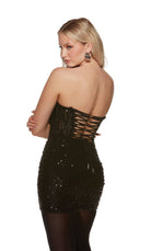 UNK-4825. Short, Sweetheart Neckline, Straight image 6