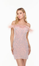 UNK-4606. Short, Off The Shoulder, Straight image 5