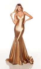 UNK-61437. Long, Plunging Neckline, Fit N Flare image 0