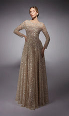UNK-27757. Long, Illusion Neckline, A-line image 0