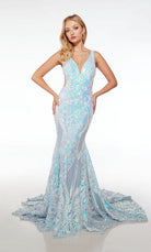 UNK-61651. Long, Plunging Neckline, Mermaid image 0