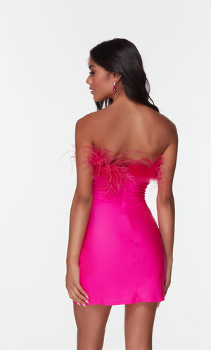 UNK-4524. Short, Strapless, Straight, Closed Back image 6