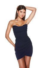 UNK-4818. Short, Off The Shoulder, Straight image 6