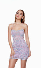 UNK-4665. Short, Scoop Neck, Straight, Strappy Back image 2
