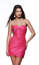 UNK-4921. Short, Sweetheart Neckline, Straight image 2
