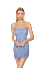 UNK-84002. Short, Scooped Neckline, Straight image 11