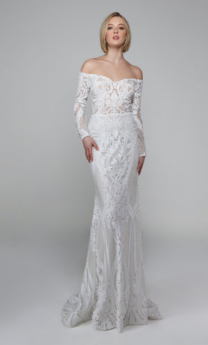 UNK-27544. Long Sexy Dresses, Off The Shoulder, Fit N Flare image 12