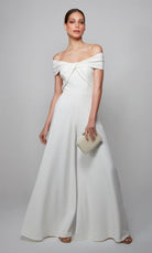 UNK-70013. Long, Off The Shoulder, Jumpsuit image 5