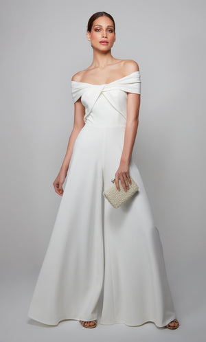 UNK-70013. Long, Off The Shoulder, Jumpsuit image 5