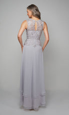 UNK-27608. Long, Illusion Neckline, A-line image 3