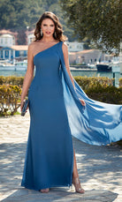 UNK-27603. Long, One Shoulder, Straight, Closed Back image 0
