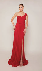 UNK-27650. Long, One Shoulder, Straight, Closed Back image 2