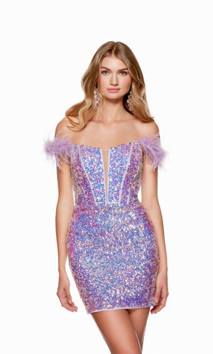 UNK-4768. Short, Off The Shoulder, Straight image 7