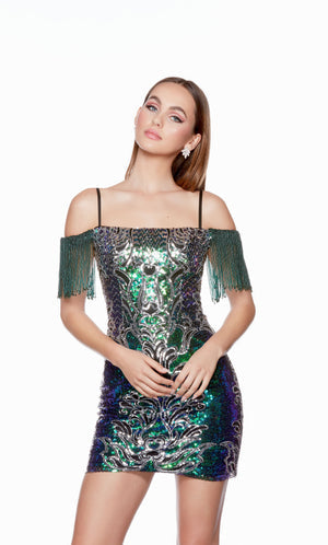 UNK-4636. Short, Off The Shoulder, Straight image 0
