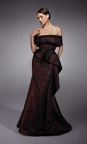 UNK-27707. Long, Off The Shoulder, Fit N Flare image 2