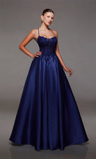 UNK-1784. Long, Scooped Neckline, Ballgown image 0