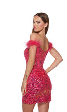 UNK-4768. Short, Off The Shoulder, Straight image 2