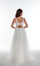UNK-60894. Long, Plunging Neckline, A-line image 1