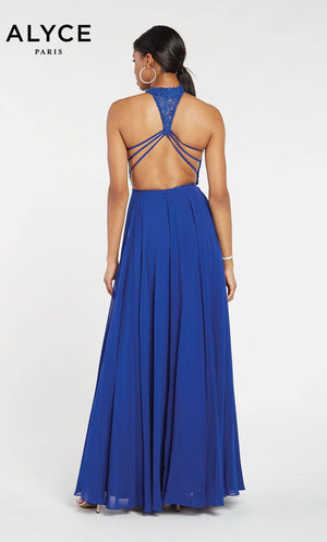 UNK-60061. Long, Halter, Flowy, Racer Back image 1
