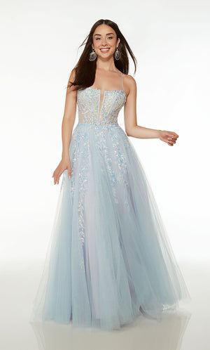 UNK-61635. Long, Square Neckline, Ballgown image 0