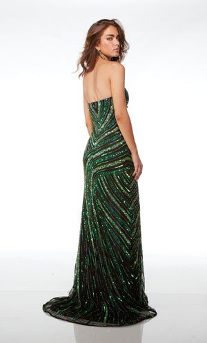 UNK-61678. Long, Strapless Neckline, Straight image 1