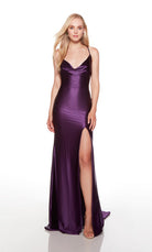 UNK-61438. Long, Cowl Neck, Straight, Strappy Back image 0