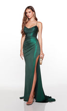 UNK-61433. Long, Cowl Neck, Straight, Strappy Back image 5