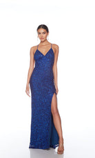 UNK-88002. Long, V Neckline, Straight, Open Back image 16