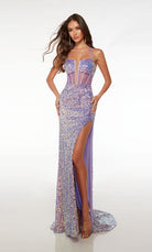 UNK-61551. Long, Plunging Neckline, Straight image 0