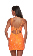 UNK-4630. Short, Scoop Neck, Straight, Strappy Back image 4